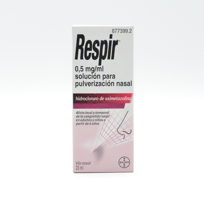 RESPIR 0.5 MG/ML NEBULIZADOR NASAL 20 ML Congestión nasal