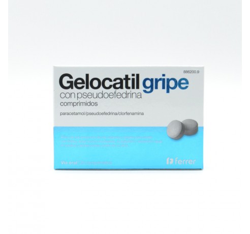 GELOCATIL GRIPE PSEUDOEFEDRINA 20 COMPRIMIDOS Paracetamol