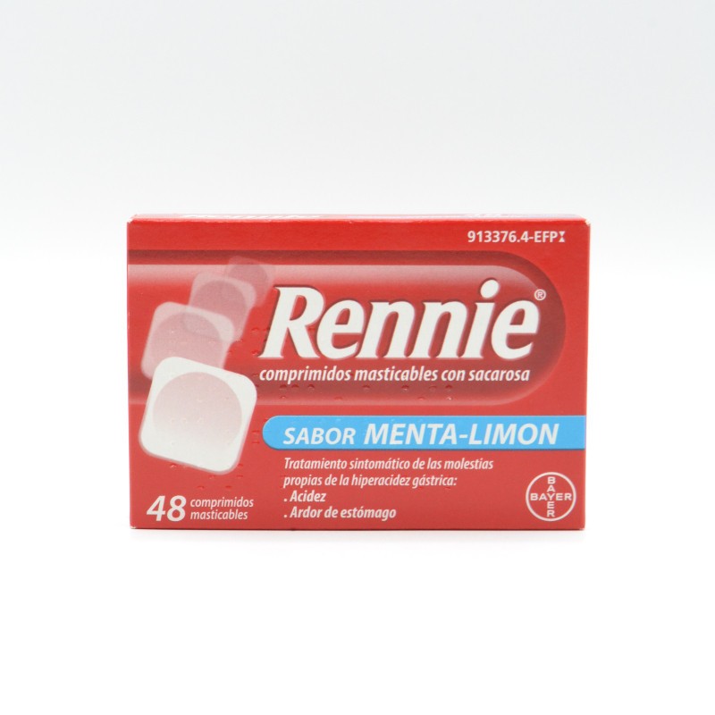 RENNIE 48 COMPRIMIDOS MASTICABLES MENTA/LIMON C/ Antiácidos