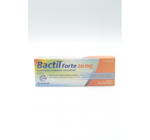 BACTIL FORTE 20 MG 20 COMPRIMIDOS RECUBIERTOS Antihistamínicos