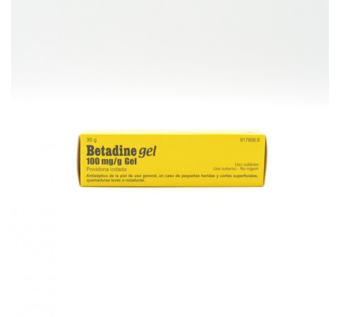 BETADINE 100 MG/G GEL TOPICO 30 G Cuidado de heridas