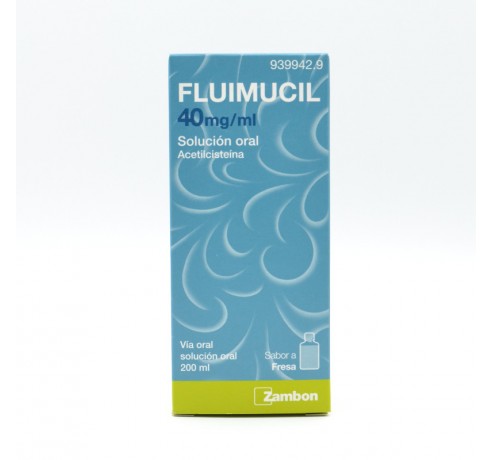 FLUIMUCIL 40 MG/ML SOLUCION ORAL 200 ML Jarabes tos con moco adulto