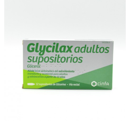 GLYCILAX ADULTOS 3.31 G 12 SUPOSITORIOS Supositorios y enemas