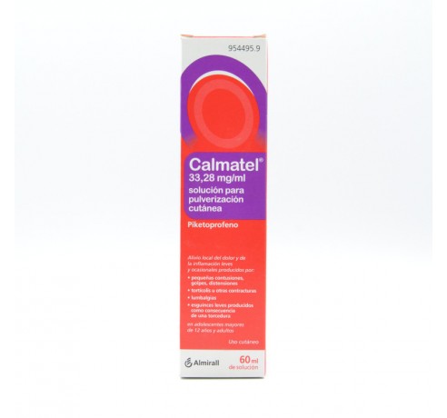 CALMATEL 33.28 MG/ML AEROSOL TOPICO 100 ML Antiflamatorios tópicos