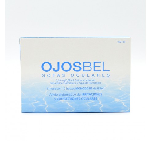 OJOSBEL COLIRIO 10 MONODOSIS SOLUCION 0.5 ML Ojos