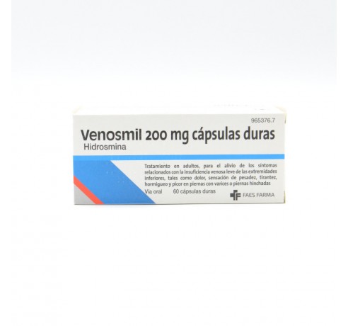 VENOSMIL 200 MG 60 CAPSULAS Circulación