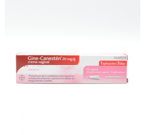 GINE-CANESTEN 20 MG/G CREMA VAGINAL 20 G Antifungicos tópicos
