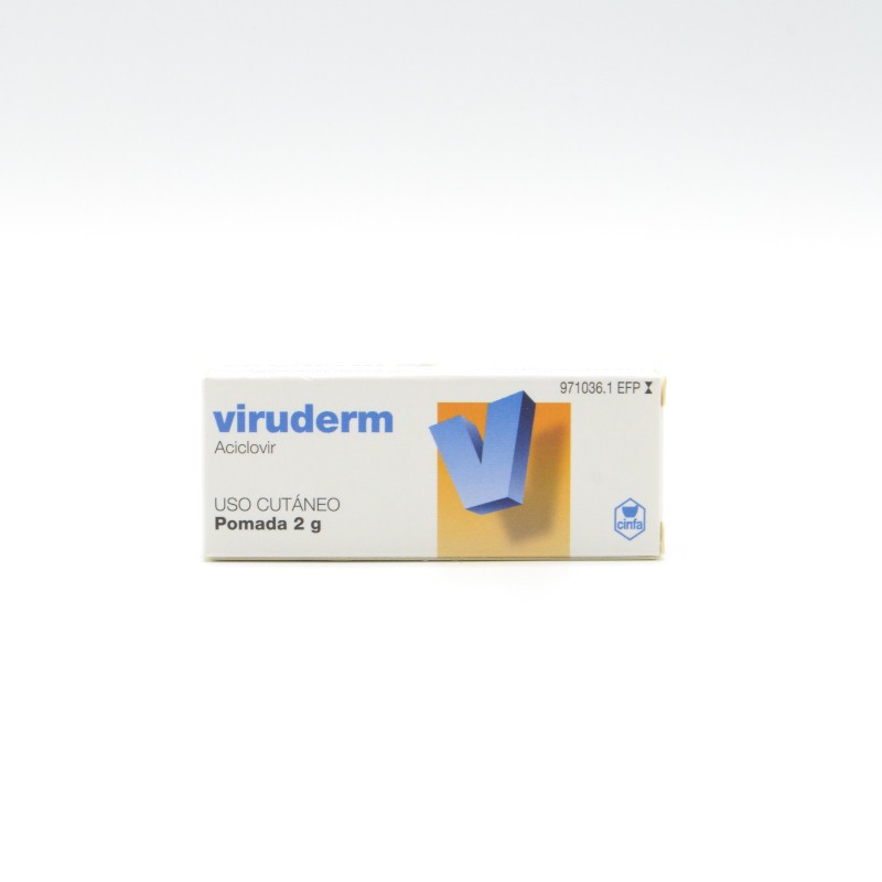 VIRUDERM 50 MG/G POMADA 1 TUBO 2 G Tratamiento de herpes y encías