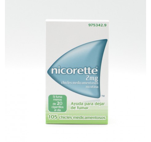 NICORETTE 2 MG 105 CHICLES Anti-tabáquicos