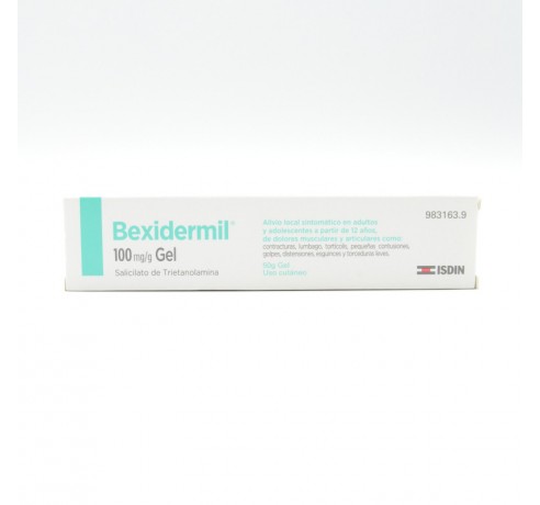 BEXIDERMIL 100 MG/G GEL TOPICO 50 G Antiflamatorios tópicos