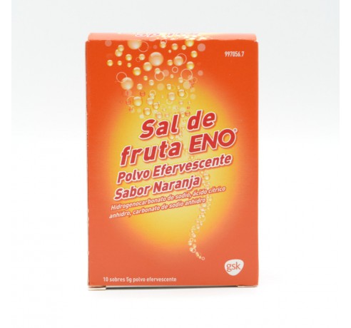 SAL DE FRUTA ENO NARANJA 5 G 10 SOBRES Antiácidos