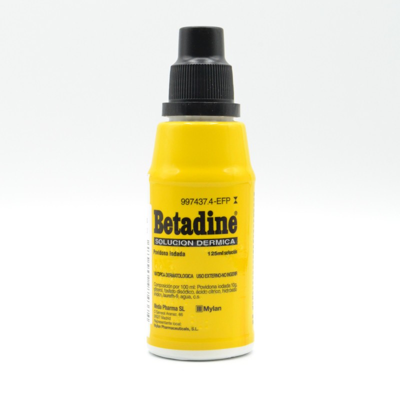 BETADINE 10% SOLUCION TOPICA 1 FRASCO 125 ML Cuidado de heridas