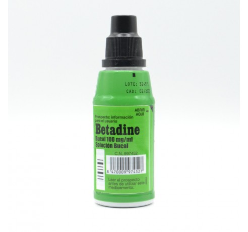 BETADINE BUCAL 10% SOLUCION TOPICA 125 ML Cuidado de heridas