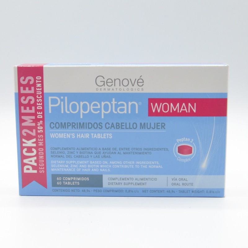 PILOPEPTAN WOMAN 60 COMPRIMIDOS Anticaída PILOPEPTAN WOMAN 60 COMPRIMIDOS Anticaída