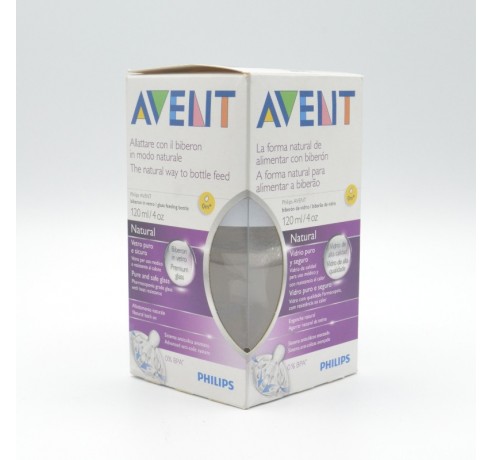 BIBERON AVENT NATURAL CRISTAL 120 ML Biberones y tetinas