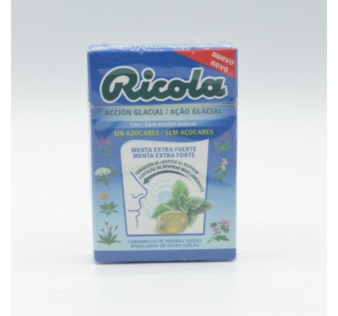 RICOLA CARAMELOS EXTRA FUERTES 50 G SABOR MENTA Caramelos y chicles