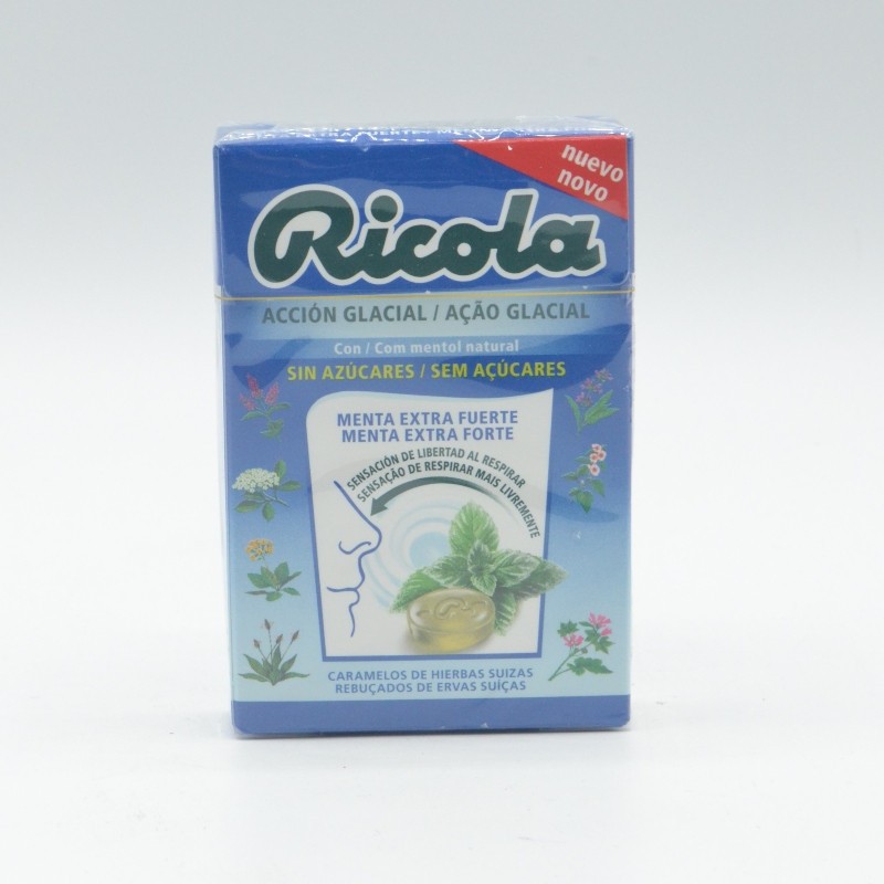 RICOLA CARAMELOS EXTRA FUERTES 50 G SABOR MENTA Caramelos y chicles