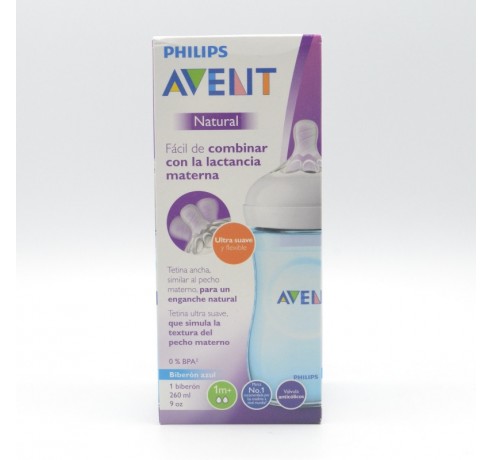 Avent Biberón Natural 330 ml Azul