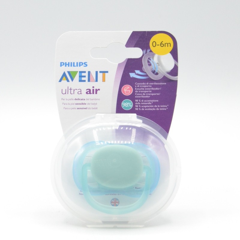 chupete philips avent ultra air (0-6m) niño 2u