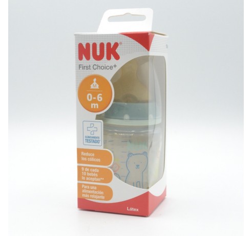 BIBERON NUK LATEX ANIMALS 0-6 M 150 ML Biberones y tetinas