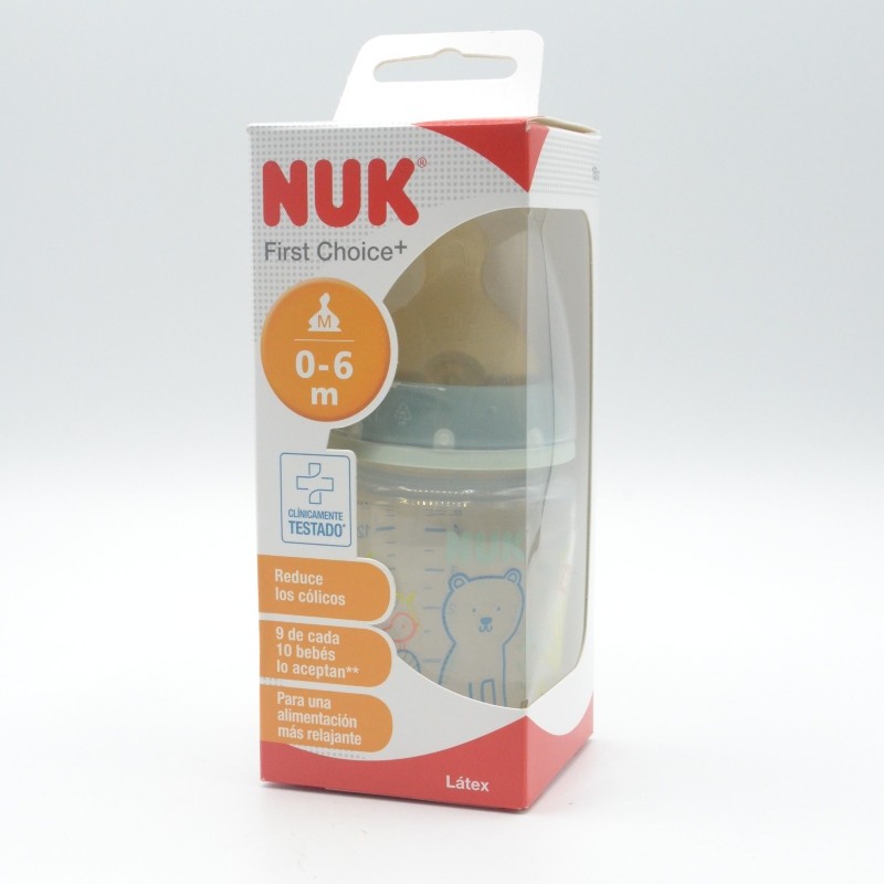 BIBERON NUK LATEX ANIMALS 0-6 M 150 ML Biberones y tetinas