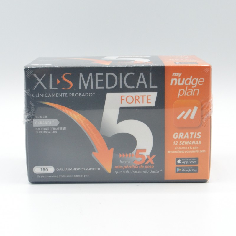 XLS MEDICAL FORTE 5X NUDGE 180 CAPSULAS Quemagrasas