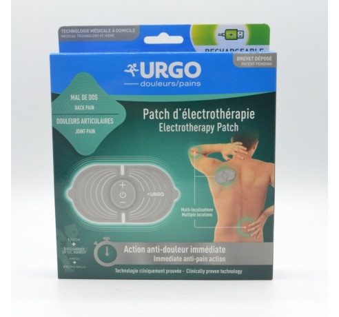 URGO PARCHE ELECTROTERAPIA RECARGABLE + 2 RECARGAS DE GEL Terapia frío/calor