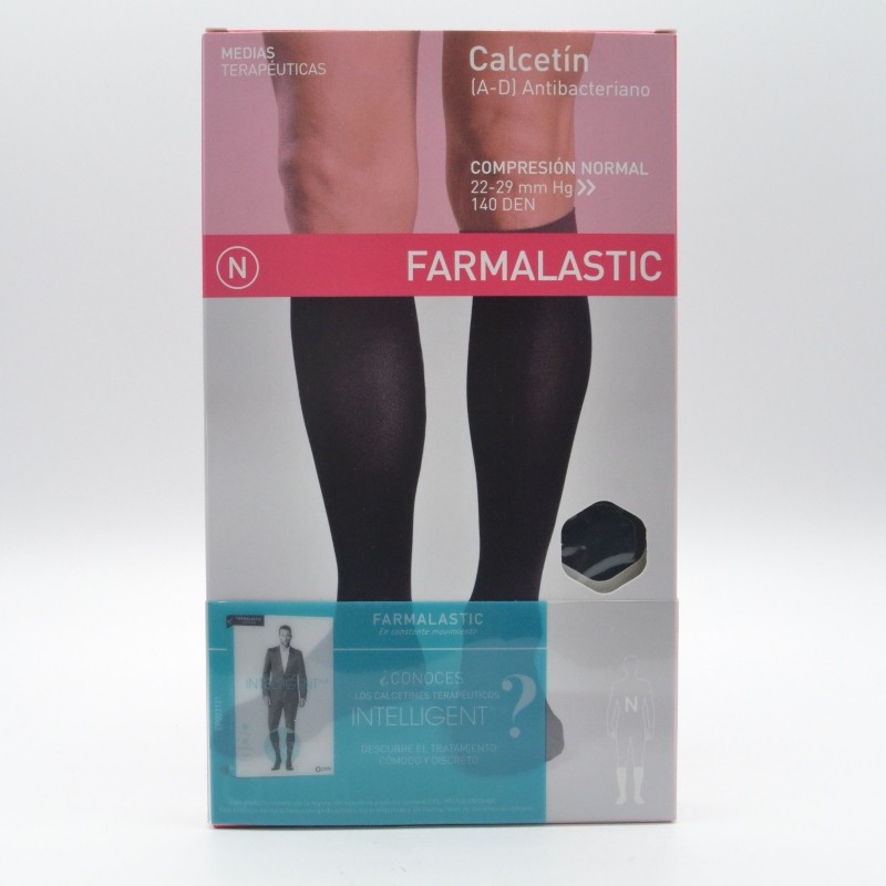 CALCETIN ANTIBACTERIANO COMPRESION NORMAL NEGRO T/E FARMALASTIC Fajas y collarines