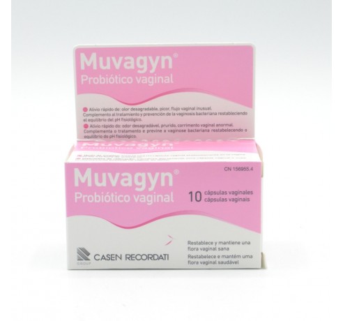 MUVAGYN PROBIOTICO VAGINAL 10 CAPSULAS Infección vaginal y probióticos