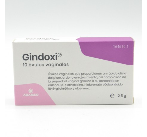 GINDOXI 10 OVULOS VAGINALES Infección vaginal y probióticos