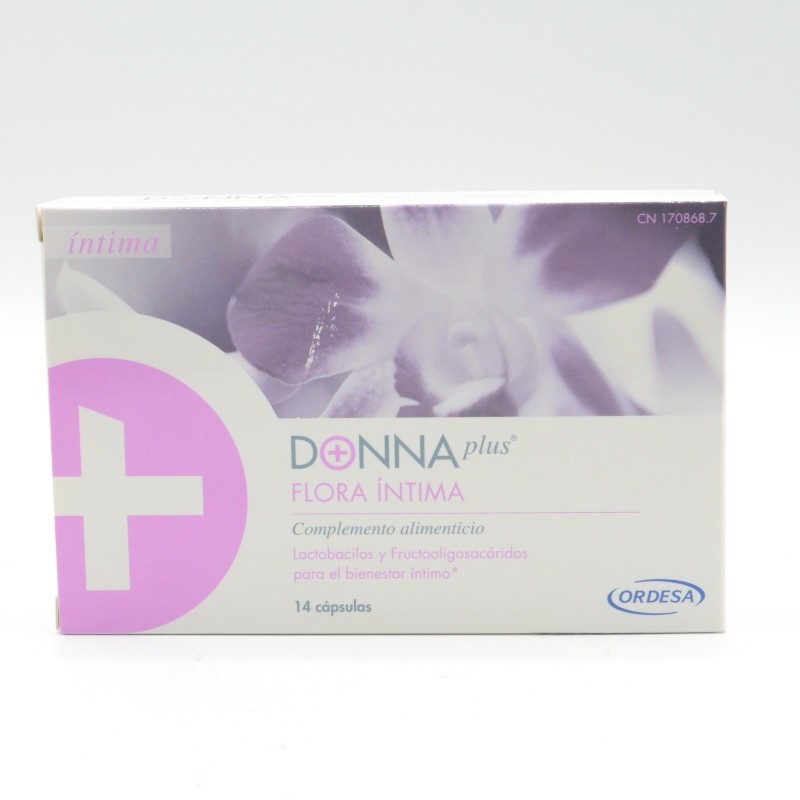 DONNA PLUS+ FLORA INTIMA 14 CAPSULAS Infección vaginal y probióticos