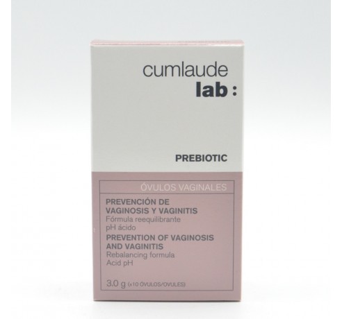 CUMLAUDE PREBIOTIC 10 OVULOS VAGINALES Infección vaginal y probióticos