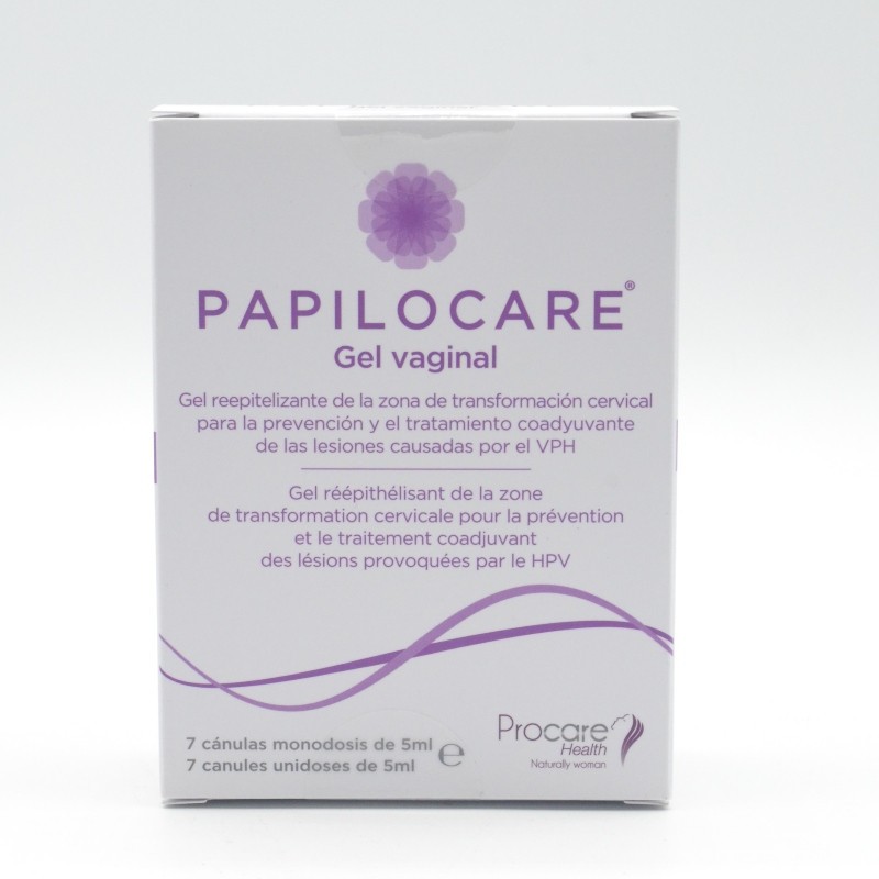 PAPILOCARE GEL VAGINAL 7 CANULAS X 5 ML Zona cervico-vaginal