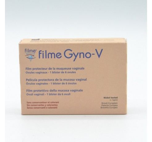 FILME GYNO-V 6 OVULOS VAGINALES Infección vaginal y probióticos