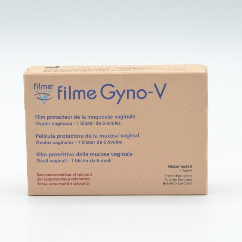 FILME GYNO-V 6 OVULOS VAGINALES Infección vaginal y probióticos