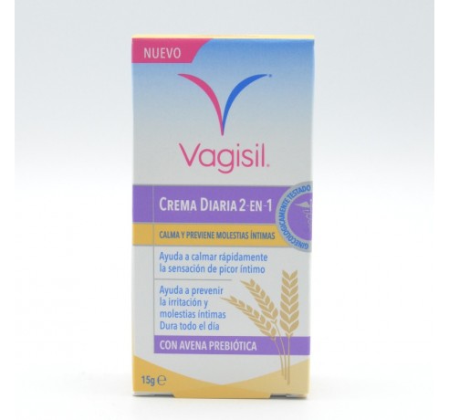 VAGISIL CREMA DIARIA 2 EN 1 15 G Sequedad vaginal