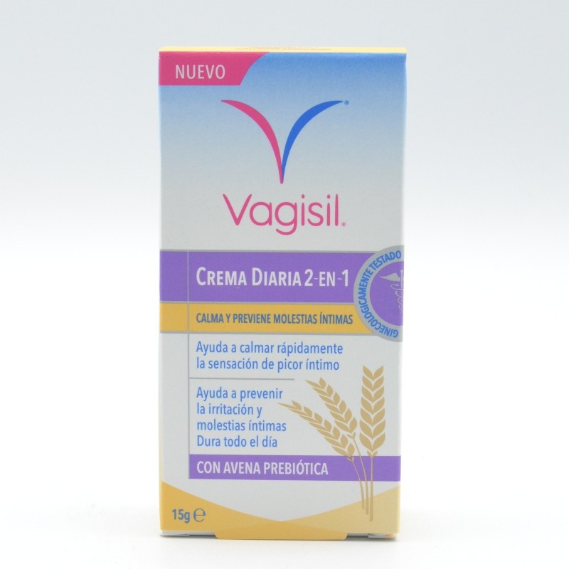 VAGISIL CREMA DIARIA 2 EN 1 15 G Sequedad vaginal