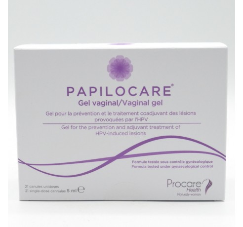PAPILOCARE GEL VAGINAL 21 CANULAS X 5ML Zona cervico-vaginal