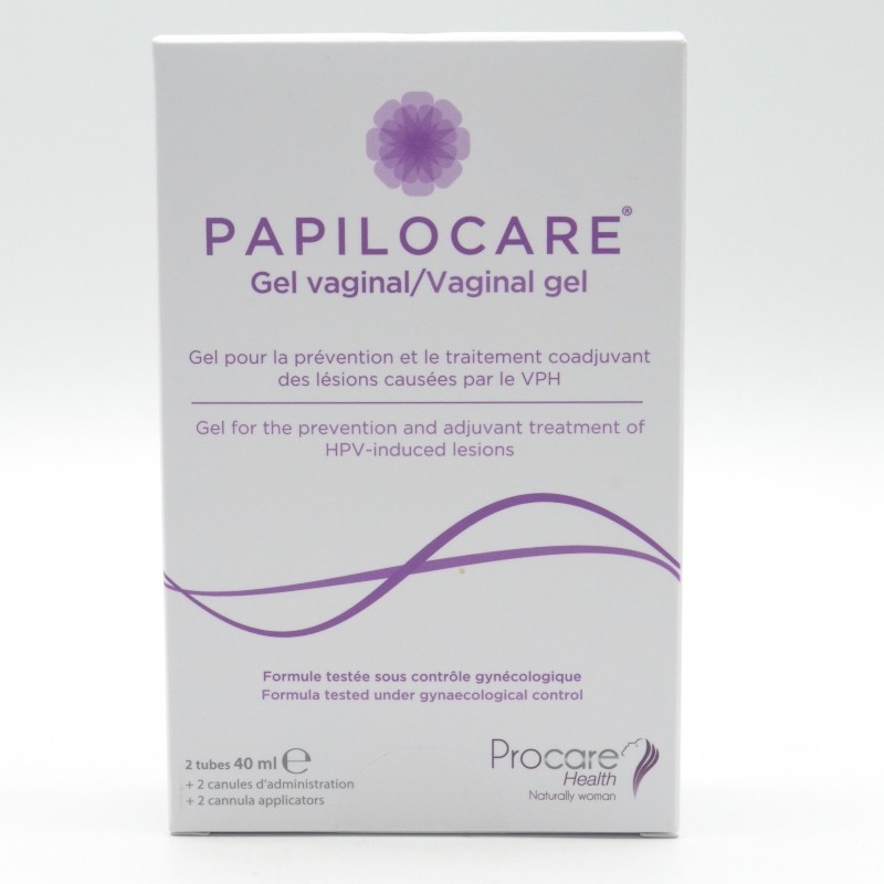 PAPILOCARE GEL VAGINAL 2 TUBOS X 40 ML Zona cervico-vaginal