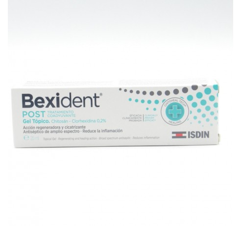 BEXIDENT POST GEL TOPICO CHITOSAN- CLX 0,2% 25 M Encías, caries, dientes sensibles