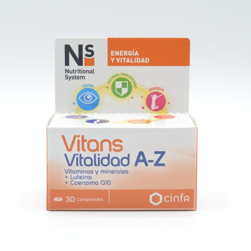 NS VITANS VITALIDAD A-Z 30 COMPRIMIDOS Energía y vitalidad