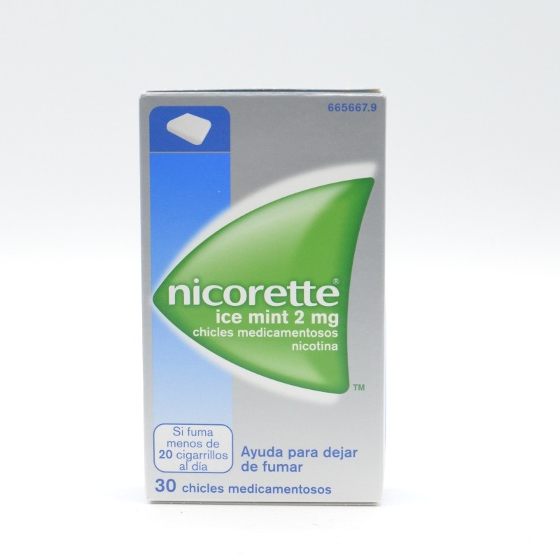 NICORETTE ICE MINT 2 MG 30 CHICLES Anti-tabáquicos