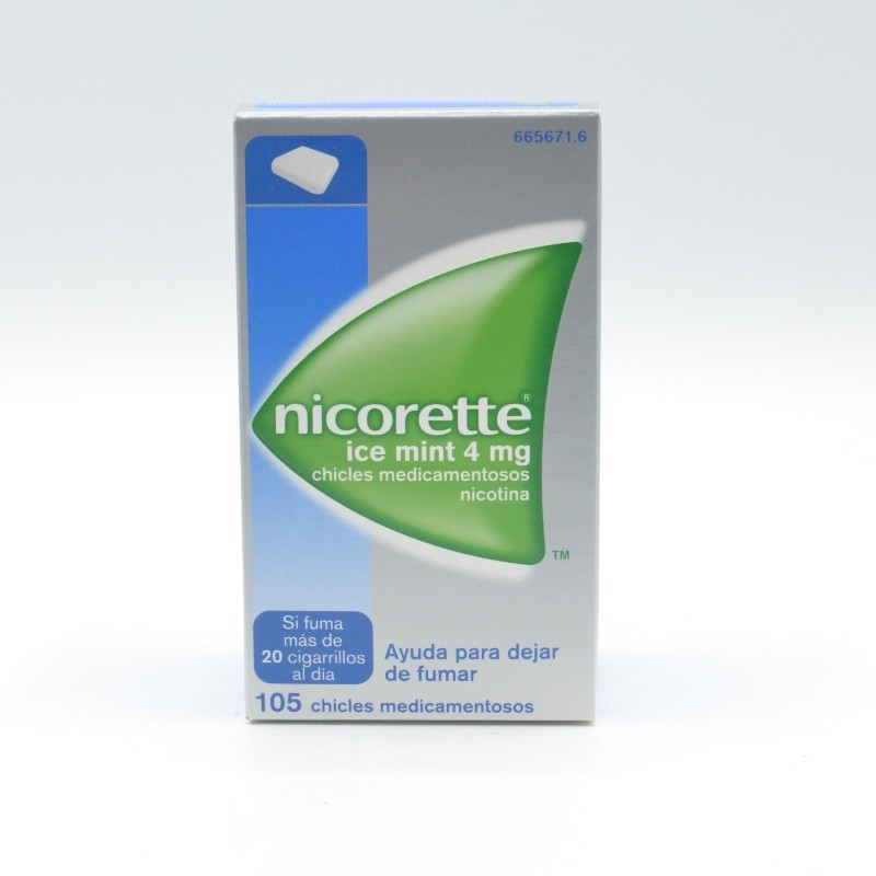 NICORETTE ICE MINT 4 MG 105 CHICLES Anti-tabáquicos