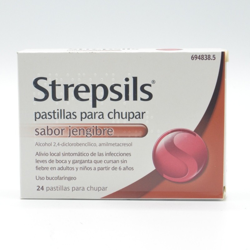 STREPSILS GENGIBRE 24 PASTILLAS PARA CHUPAR Dolor de garganta