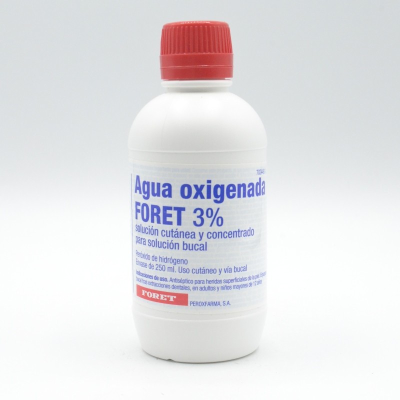 AGUA OXIGENADA FORET 10 VOLUMENES SOLUCION TOPIC Cuidado de heridas