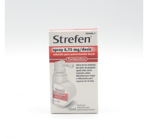 STREFEN SPRAY 8.75 MG/DOSIS SOL PULVERIZACION BU Dolor de garganta