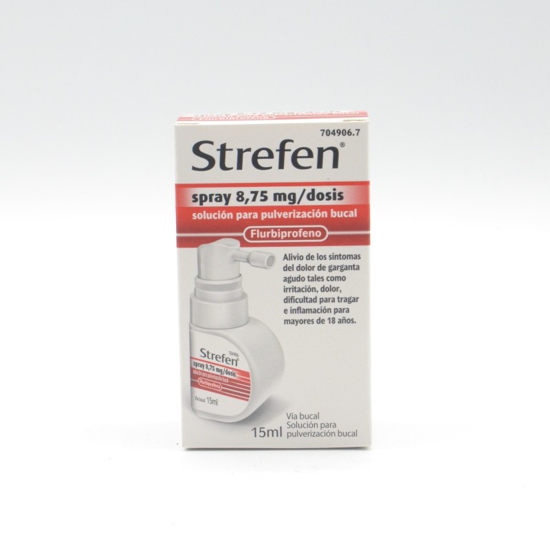 STREFEN SPRAY 8.75 MG/DOSIS SOL PULVERIZACION BU Dolor de garganta