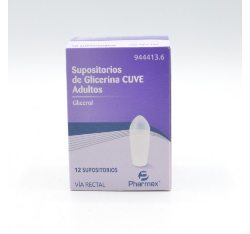 SUPOSITORIOS GLICERINA CUVE ADULTOS 3 G 12 SUPOS Supositorios y enemas