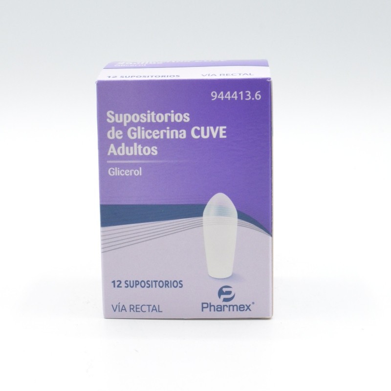 SUPOSITORIOS GLICERINA CUVE ADULTOS 3 G 12 SUPOS Supositorios y enemas