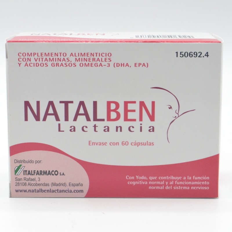 Venta de Natalben Lactancia 60 Capsulas ¡Mejor Precio!